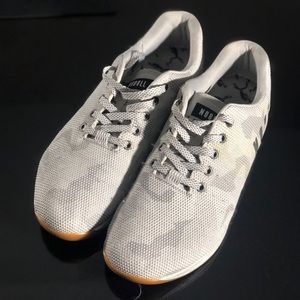 NoBull Trainers, white camo and gum sole, size 12